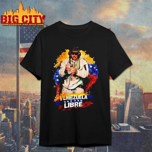 Venezuela Libre Patriotic Freedom Flag Graphic shirt