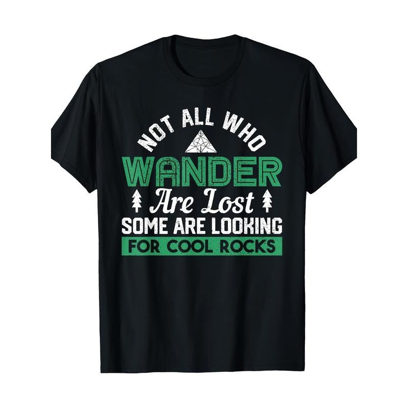 Versatile Geometric Print Men's T-Shirt - Soft Cotton, Crew Neck, Short Sleeve - Perfect for Casual Wear & Outdoor Adventures
