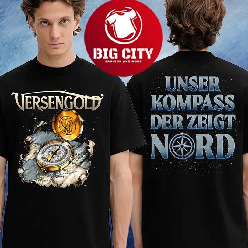 Versengold Kompass Unser Kompass Der Zeigt Nord Two Sided Shirt