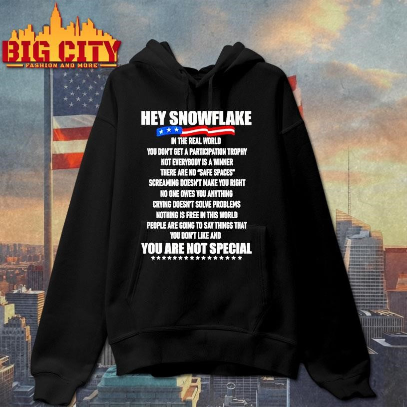 Veteran Hey Snowflake You Are Not Special Shirt