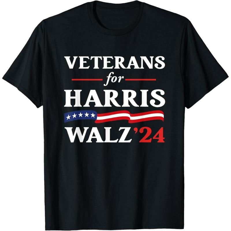 Veterans For Harris Walz 2024 Vote Tim Walz Kamala Harris T-Shirt made in usa Hoodie, Sweatshirt | WearSparks.com