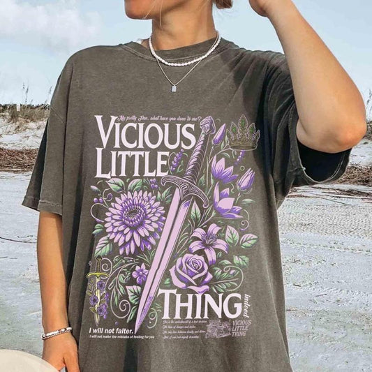 Vicious Little Thing Powerless T-Shirt, Powerless Bookish Shirt, Kai Azer Paedyn Gray Shirt, Fantasy Bookish Tee, Classic...
