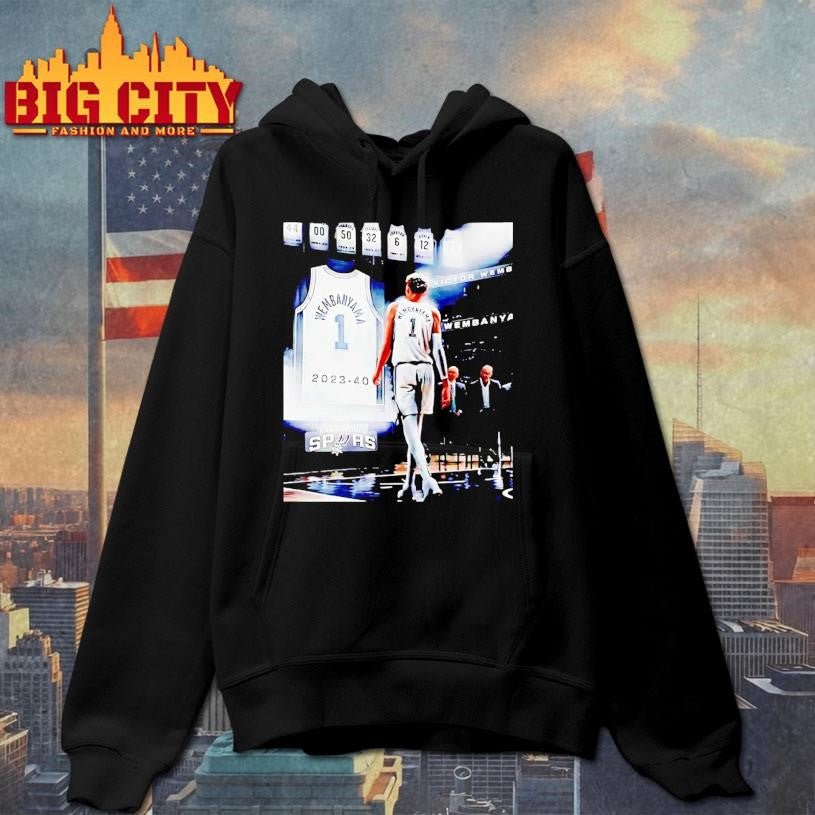 Victor Wembanyama 1 San Antonio Spurs Basketball Shirt