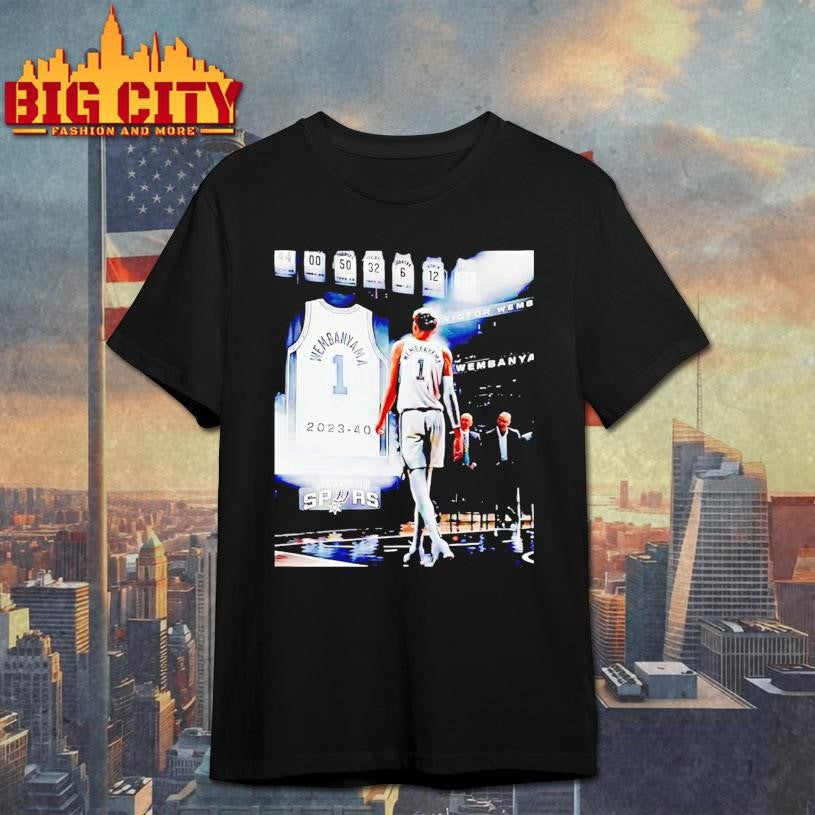 Victor Wembanyama 1 San Antonio Spurs Basketball Shirt