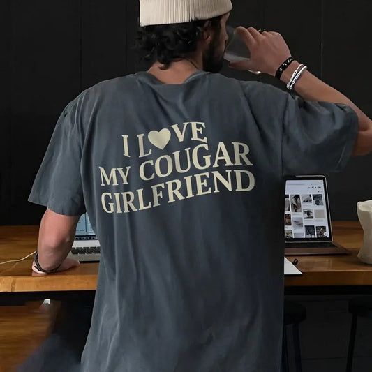 Victoria Maxwell, I Love My Cougar Girlfriend Shirt, BF Gift, Funny Gift for Him, Boyfriend Gift, I Love My Girlfriend...
