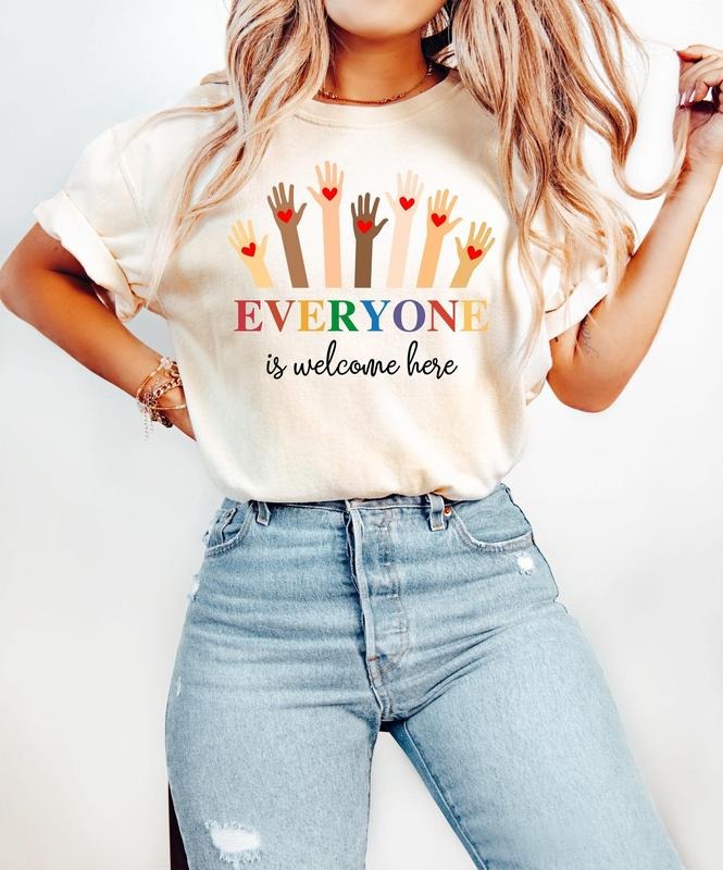 Victoria Maxwell, Idaho Teacher, Everyone Is Welcome Here Shirt, Inclusion And Equality T-shirt, Protest and Resist Tee,...
