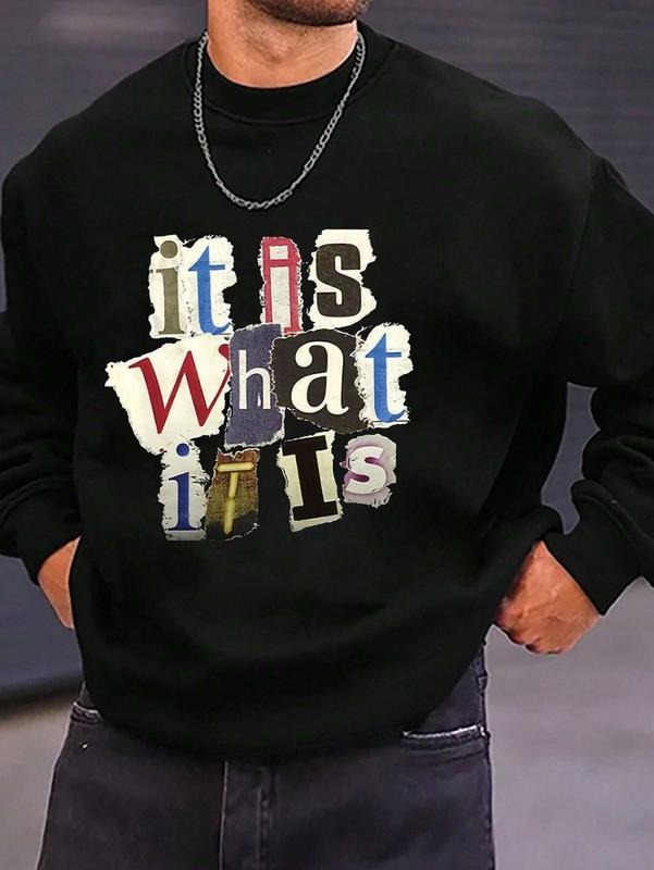 Victoria Maxwell, It Is What It Is Sweatshirt, Streetwear Style Shirt, Letter Print, Loose Fit Unisex T-shirt, Sweatshirt...
