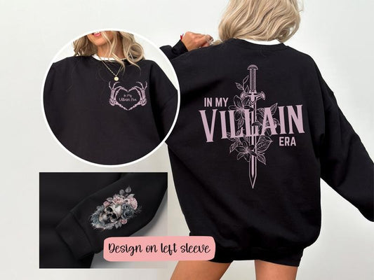 Villain Era Sweatshirt, Dark Academia Hoodie, Dark Romance Sweatshirt, Morally Grey Shirt, Bookish Unisex Soft Comfort...