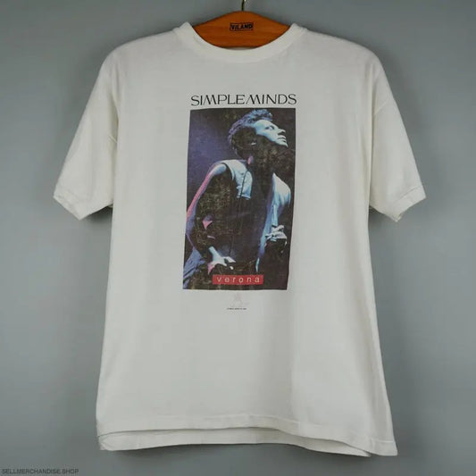 Vintage 1990 Simple Minds t-shirt unisex cotton Tshirt Hoodie, Sweatshirt | WearSparks.com
