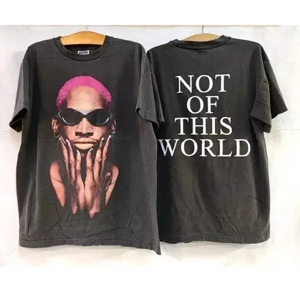 Vintage 90's Dennis Rodman, 2 Side Unisex Tshirt, For men, for women crewneck, trendy shirt 2024 Hoodie, Sweatshirt