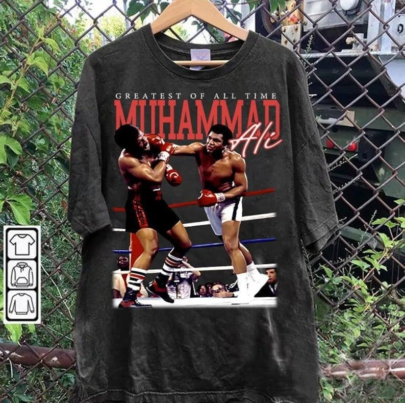 Vintage 90s Graphic Style Muhammad Ali TT-shirt - Muhammad Ali T-shirt - American Professional Boxer Tee For Man and...