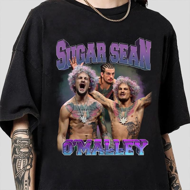 Vintage 90s Graphic Style Sean O'Malley T-shirt - Sean O'Malley T-shirt - Retro Mixed Martial Artist Tee For Man and...
