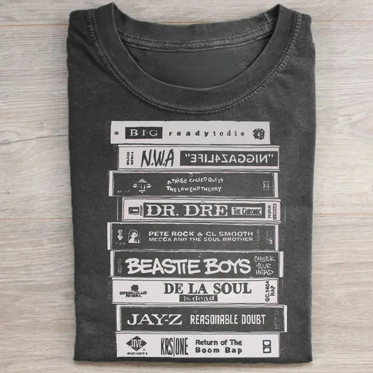 Vintage 90s Hiphop Cassette Tapes Graphic Tee - The Beastie Boys Check Your Head Album Shirt - Jay Z Album Shirt - Music...