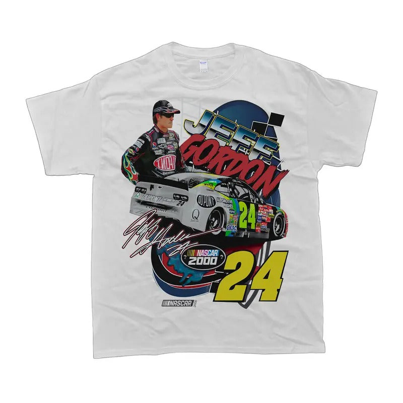 Vintage 90s Jeff Racing T-Shirt, Y2k Nascar Vintage Graphic Style Shirt, Retro Racing Graphic Tee, Unisex Race Shirt,...