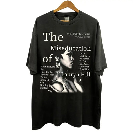 Vintage 90s Lauryn Hill Graphic Tee - The Miseducation of Lauryn Hill Album Shirt - Ms. Lauryn Hill - The Fugees -...
