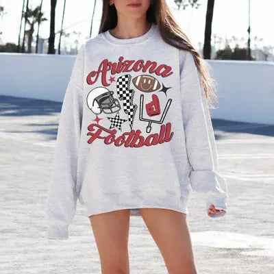 Vintage All Team Football 2 Crewneck Sweatshirt, The Retro Sweater T-Shirts, Hoodie | WearSparks.com