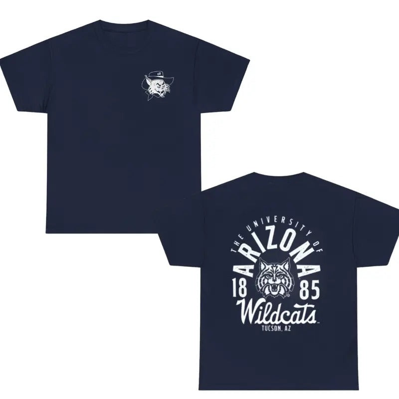 Vintage Arizona Wildcats 2 Side T-shirt, NCAA Shirt, Vintage Football Shirt Top Classic Menswear Hoodie, Sweatshirt