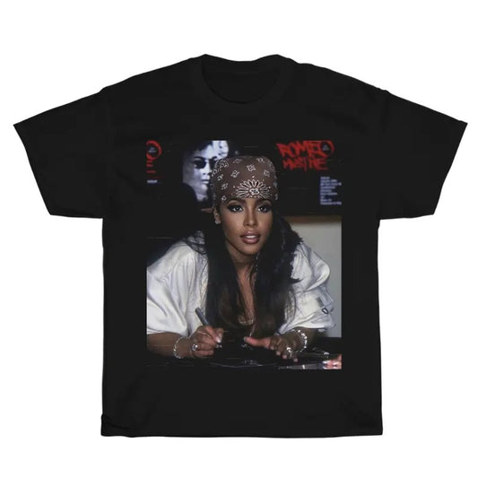 Vintage Beautiful Aaliyah Graphic Unisex Shirt, Bootleg Rap Design Shirt, Hip-Hop Merchandise, Rap Gift for Him Her...