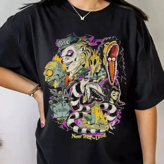 Vintage Beetlejuice Tee Shirt, Beetlejuice Halloween Sweatshirt, Movies Halloween T-Shirt, Beetlejuice Character Sweater...