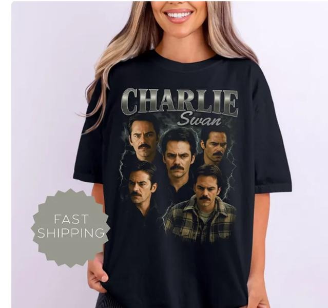 Vintage Charlie Swan Vintage 90's shirt, Twilight Billy Burke Fan Made Tee , Retro 90s bootleg T-Shirt Hoodie, Sweatshirt