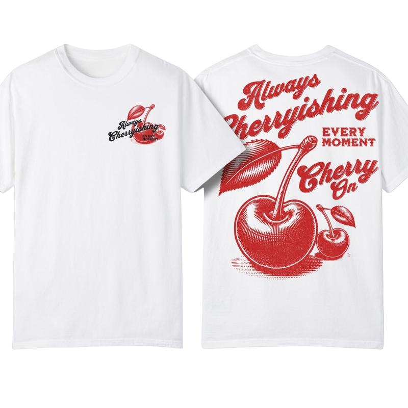 Vintage Cherry Shirt, Retro Cherry Vintage Graphic Hoodie Sweatshirt T-Shirt, Unisex Shirt | WearSparks.com