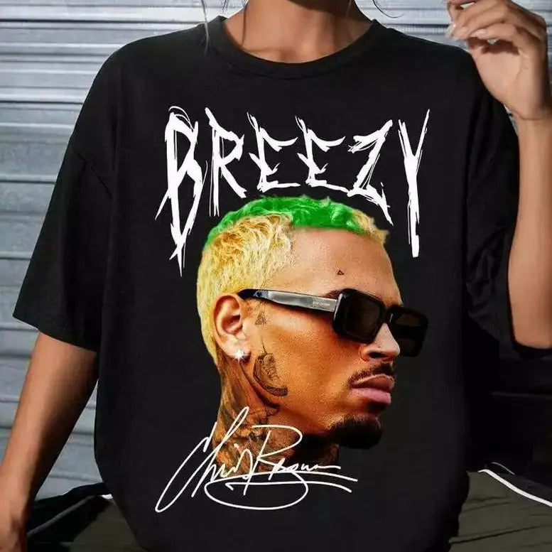 Vintage Chriis Br0wn Concert Tshirt Top Womenswear Hoodie, Sweatshirt | WearSparks.com