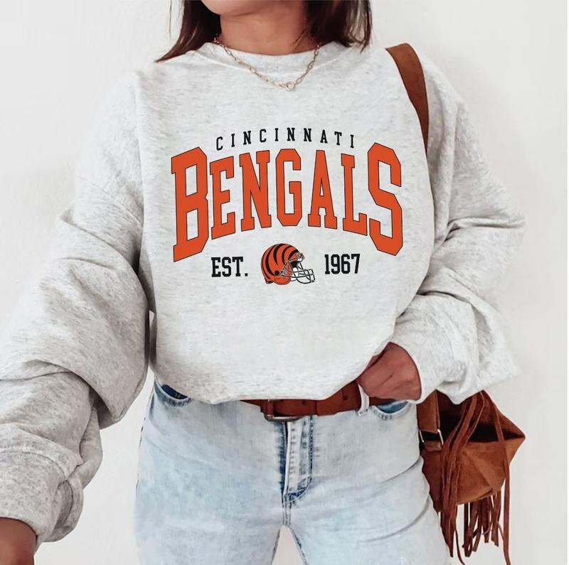 Vintage Cincinnati Football Sweatshirt, Vintage Style Cincinnati Football Sweatshirt,  Cincinnati Sweatshirt,  Sunday...