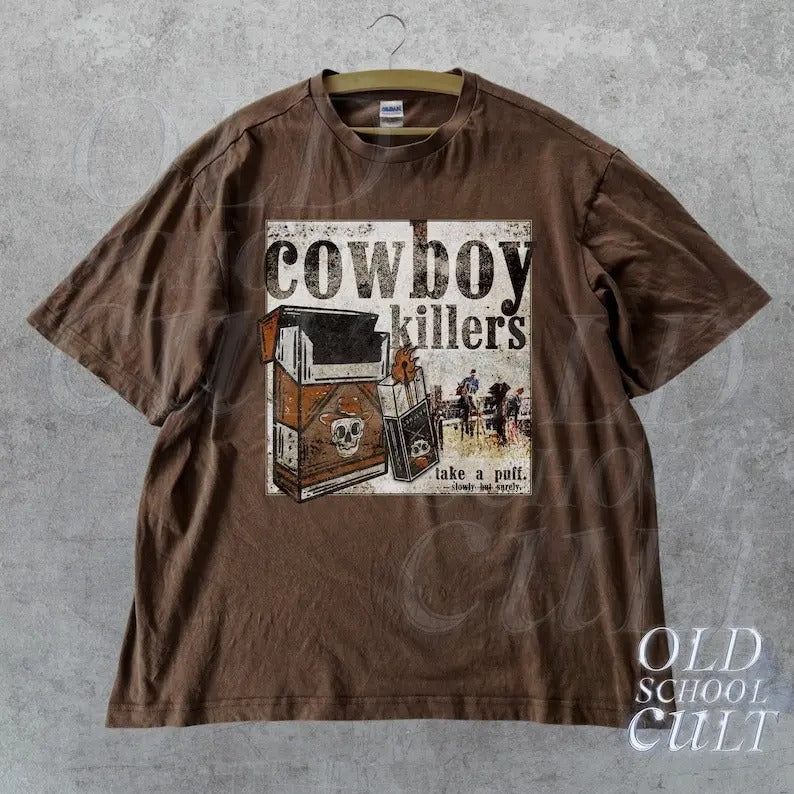 Vintage Cowboys 90s T-Shirt, Retro Country Shirt, Wester Unisex Tee, Heavy Cotton Shirt, Wild West Gift, Vintage...