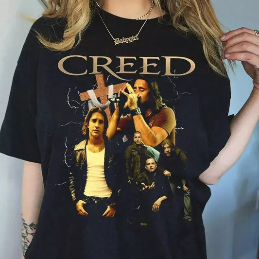 Vintage Creed Band cotton unisex Shirt, Creed Black graphic Tee Hoodie, Sweatshirt | WearSparks.com