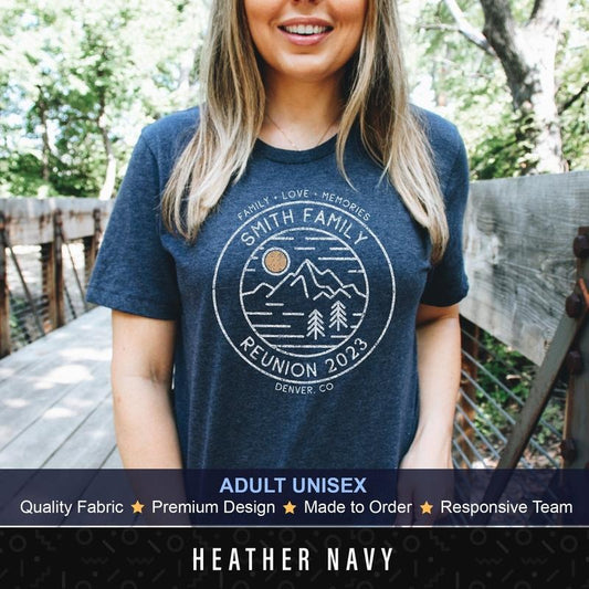 Vintage Custom Family Reunion Shirt Vacation Personalized Shirt Family Camping Tee Family Reunion T-shirt Personalized...