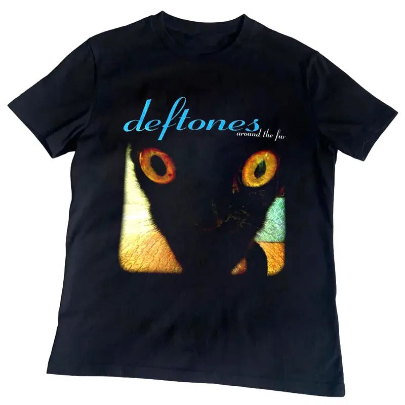 Vintage Deftones Around The Fur Jinx Cat Band Shirt Hoodie, Sweatshirt | WearSparks.com