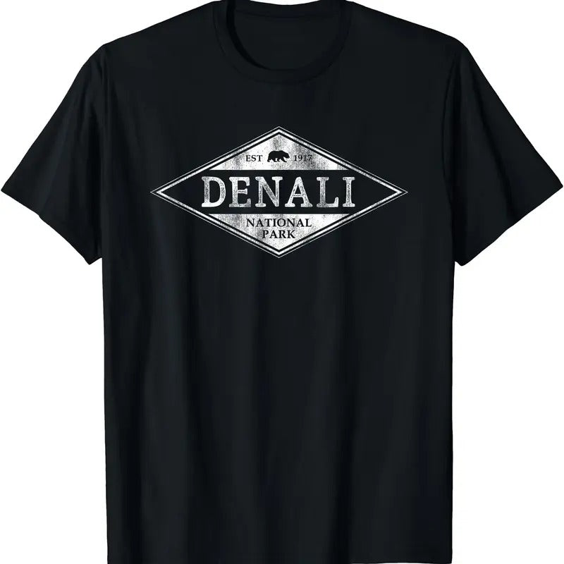 Vintage Denali National Park Shirt Alaska Mens Womens T-Shirt Hoodie, Sweatshirt | WearSparks.com