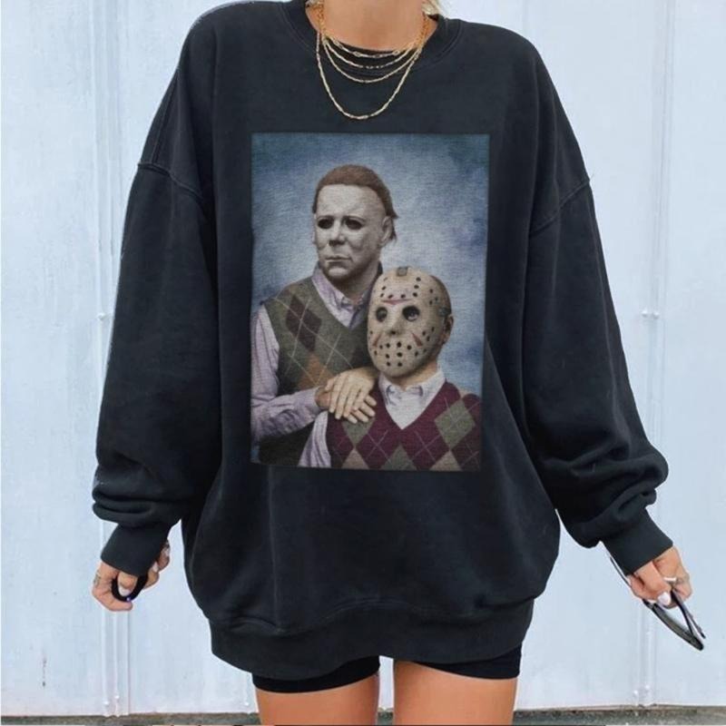 Vintage Design Halloween Ghost Face Scream Michael Myers Shirt - Sweatshirt - Hoodie | WearSparks.com