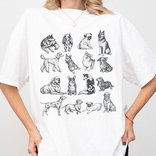 Vintage Dog Shirst, Funny Dog Lover T-shirt, Shirt For Women, Dog Mom Shirt, Dog Breed Shirt, Dog Mom Gift, Dog Lover...