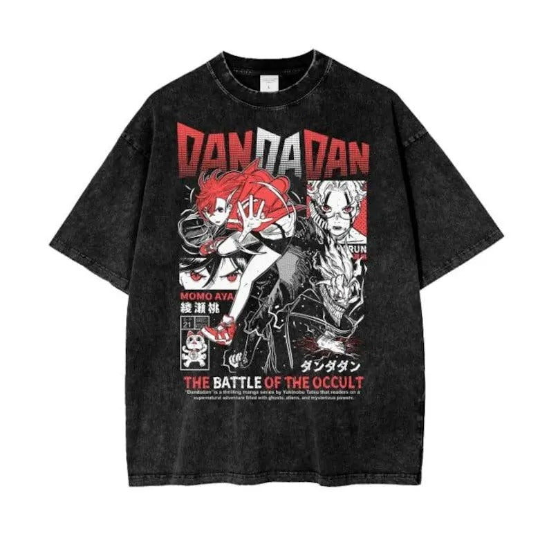 Vintage Dyenomite Mineral Wash Dandadan Shirt, Anime Wash Shirt Classic Cotton Hoodie, Sweatshirt | WearSparks.com