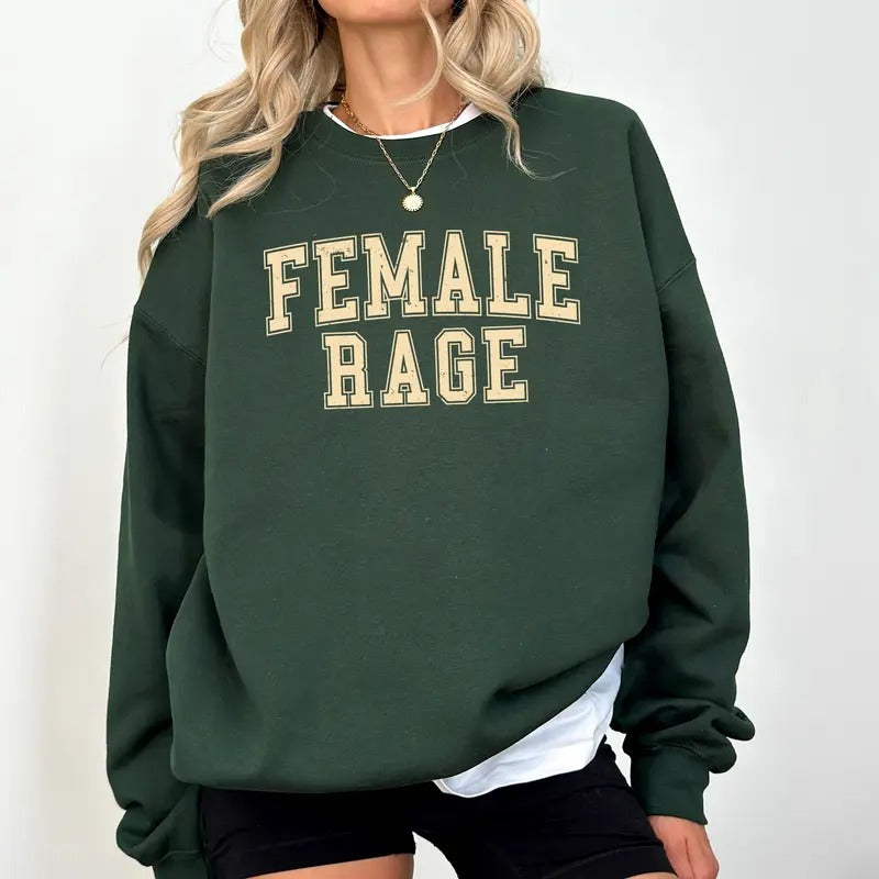 Vintage Female Sweatshirt for Women, Women's Rights Sweaters, Pro-Choice Pullover, Girl Power Crewneck, Soft Cotton...