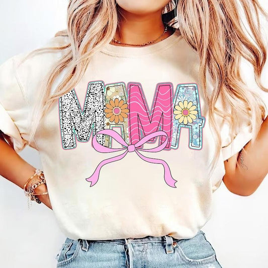 Vintage Floral Coquette Mama with Retro Flower Style for Mother's Day T-Shirt Hoodie, Sweatshirt | WearSparks.com