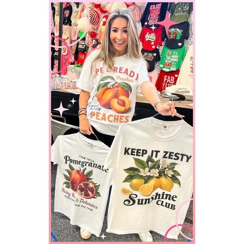 Vintage Fruit Graphic T-Shirt Hoodie, Sweatshirt | WearSparks.com