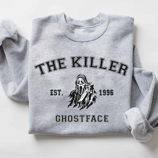 Vintage Ghosrface Sweatshirt, 90s Halloween Sweatshirt, The Killer Shirt, Horror Movie Shirt, Horror Fan Tee, Retro...