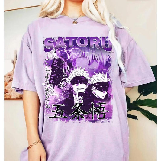 Vintage Gojo Satoru Shirt, T-Shirt, Gojo Shirt, Satoru Shirt, Anime Shirt, Manga Shirt Hoodie, Sweatshirt | WearSparks.com