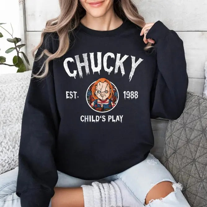 Vintage Halloween Characters Sweatshirt, Halloween Crewneck, Halloween Movie Fan Gift, Characters Movie Sweatshirt,...