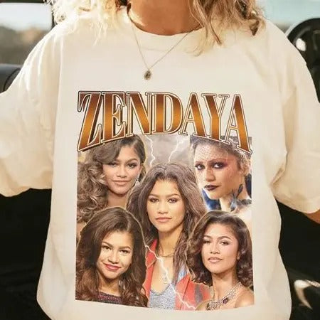 Vintage Homage Zendaya T-Shirt | Euphoria Movie Shirt | Dune Shirt | Chani Dune Shirt | Vinatage Zendaya Bootleg Tee...