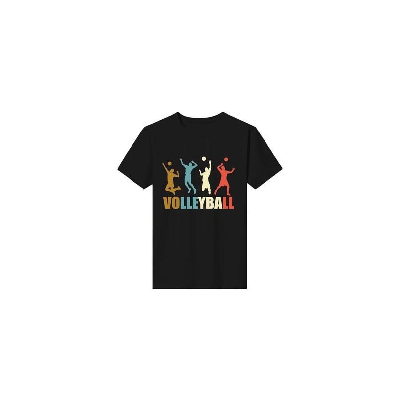 Vintage-Inspired Volleyball Graphic Tee for Men