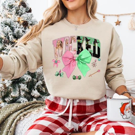Vintage Inspired Wicked Sweatshirt, Elphaba and Glinda Collaboration T-Shirts, Hoodie | WearSparks.com
