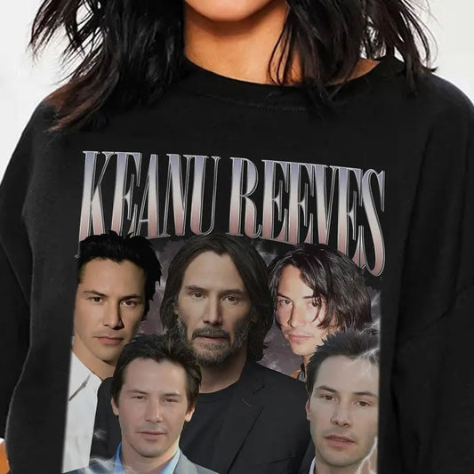 Vintage Keanu Reeves Shirt , Cotton Unisex T-Shirt, Crew Neck, Menswear Top, Womenswear Top Underwear Streetwear Hoodie,...