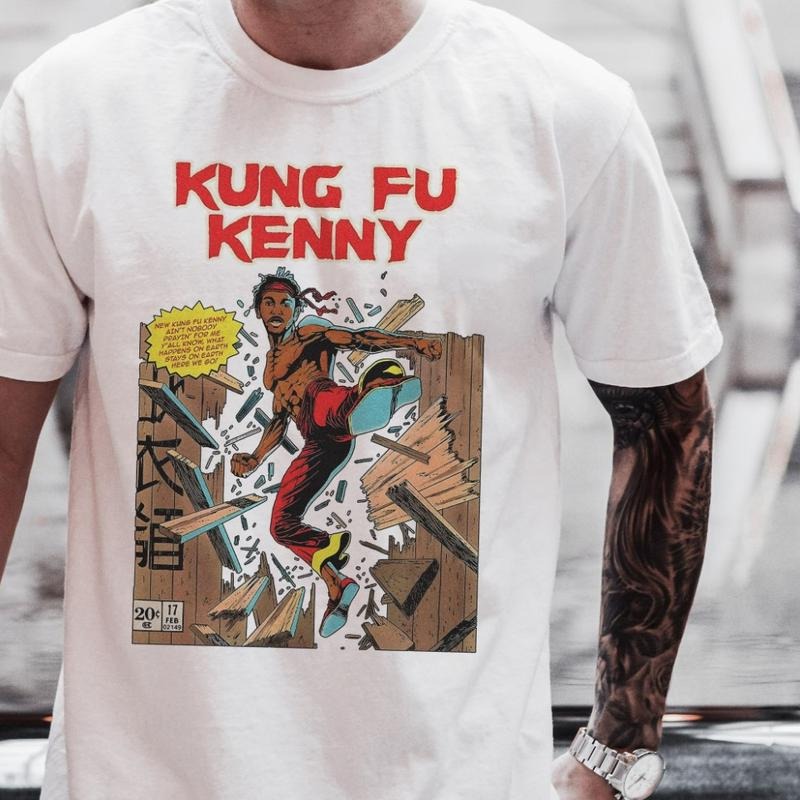 Vintage Kendrick Lamar Kung-Fu Kenny T-shirt Menswear Top Hoodie, Sweatshirt | WearSparks.com