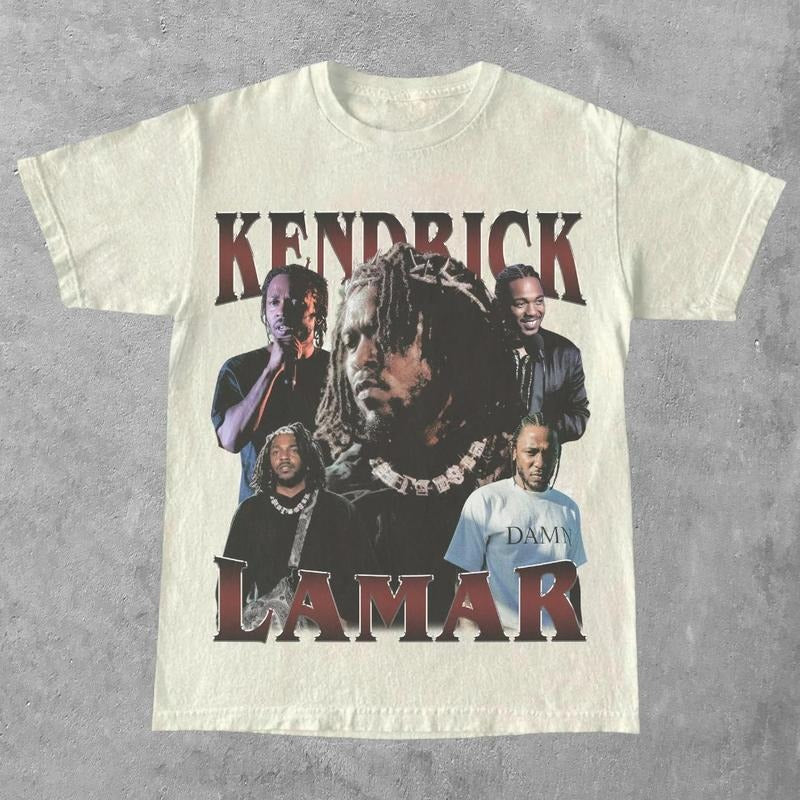 Vintage Kendrick Lamar T-shirt Streetwear Man Menswear Top Hoodie, Sweatshirt | WearSparks.com