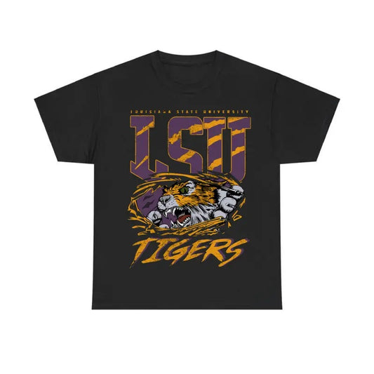 Vintage Louisiana State University Tigers Tee, College Football NCAA Tee, Sport Tee, Graphic Shirt for Men for Women...