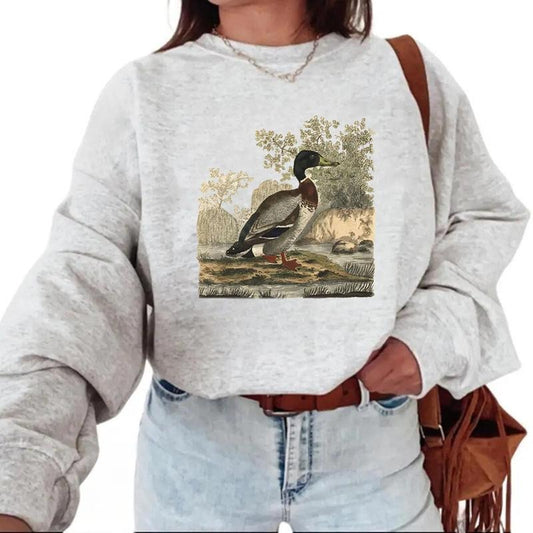 Vintage Mallard Duck graphic Unisex Tshirt Sweatshirt Hoodie, for duck hunters, husbands and Mallard duck lovers Cotton...