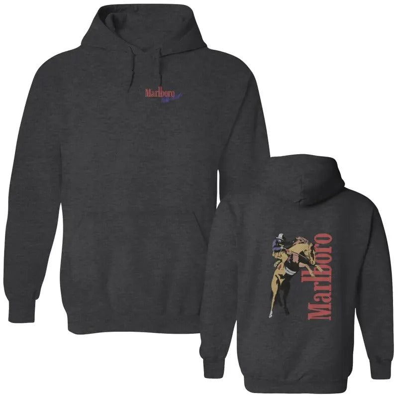 Vintage Marlboro Cowboy Wild West Double Sided Hoodies, Country Music  T-shirt, sweater and Hoodie Sweatshirt
